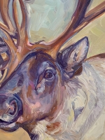 SOLD * Deciduous Crowns, Horns of a Caribou - Detail
