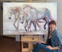 Crossing the River with artist