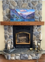Lake-Louise-sunrise-on-fireplace-w